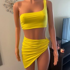 2 piece summer skirt set